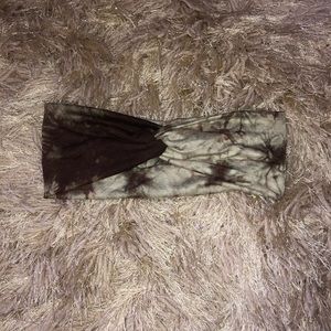 COPY - Brown tie dye twist headband